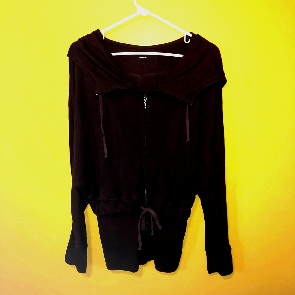 3 Dots Jacket Burgundy Dolman Sample Hoodie S